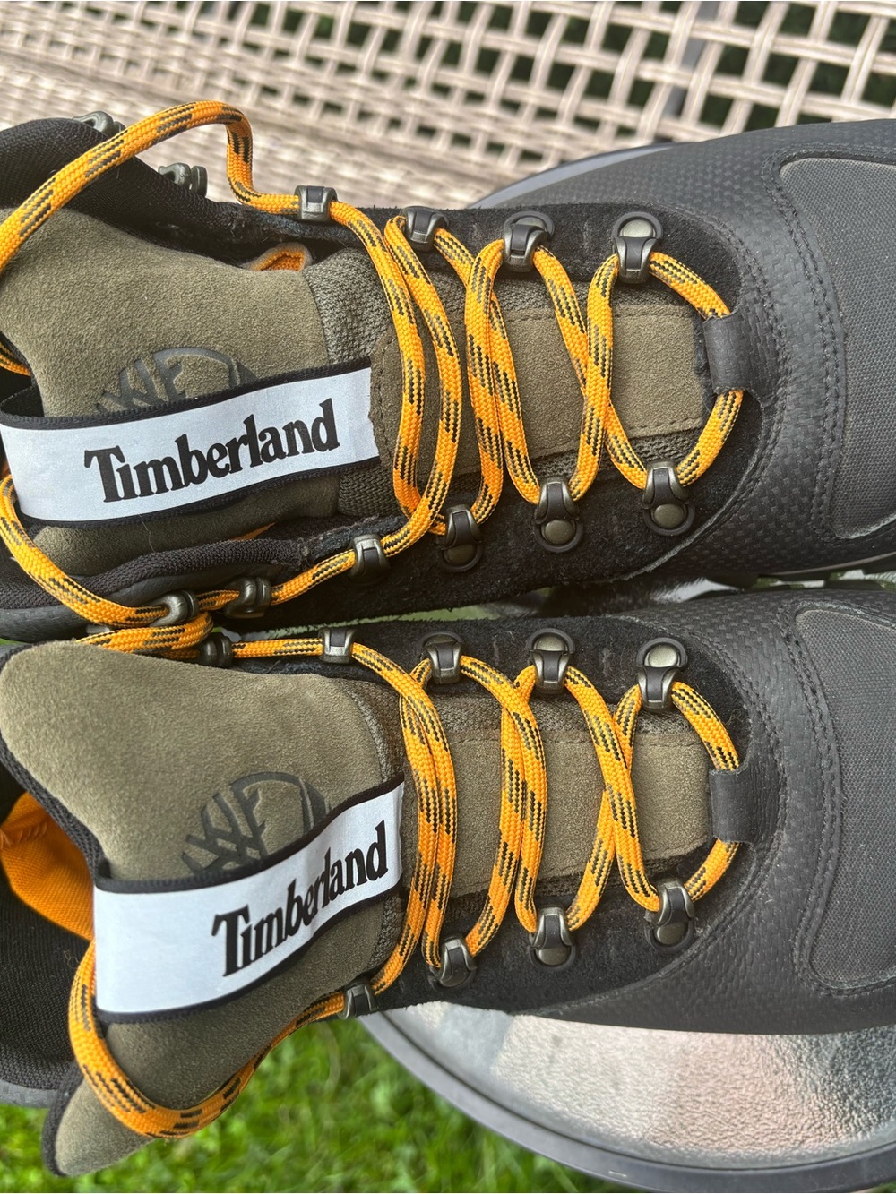 TIMBERLAND MEN GARRISON TRAIL HIGH WATERPROOF HIKING BOOTS mint condition - Picture 10 of 11